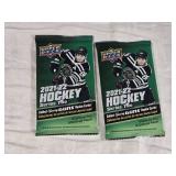 Lot of 2 Unopened Packs of 2021-22 Upper Deck Series Two NHL