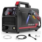 $310 YESWELDER Plasma Cutter, 65Amp 110V/220V Non-High Frequency Non-Touch Pilot Arc 4-In-1 Plate Cutting/Grid Cutting/Gouging/Marking Multifunctional Plasma Cutting Machine CUT-65DS PLUS