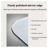 $332 Teardrop-Shaped Bathroom Mirror, Frameless Bathroom Mirror, Wall-Mounted Bathroom Mirror, Restroom Mirror, Bathroom Mirror, Makeup Mirror, High-Definition Explosion-Proof Copper-Free Silver Mirro
