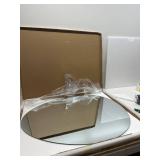$332 Teardrop-Shaped Bathroom Mirror, Frameless Bathroom Mirror, Wall-Mounted Bathroom Mirror, Restroom Mirror, Bathroom Mirror, Makeup Mirror, High-Definition Explosion-Proof Copper-Free Silver Mirro
