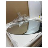 $332 Teardrop-Shaped Bathroom Mirror, Frameless Bathroom Mirror, Wall-Mounted Bathroom Mirror, Restroom Mirror, Bathroom Mirror, Makeup Mirror, High-Definition Explosion-Proof Copper-Free Silver Mirro