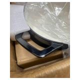 vancasso Enameled Cast Iron Oval Dutch Oven, 9.3 Quart with Non-Stick Enamel Coating for Bread Baking, Black Double Handle Pot with Lid
