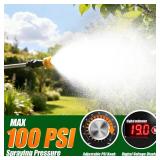 VAXMAY Backpack Sprayer 4.2 Gallon Battery Powered, 100 PSI Electric Garden Sprayer Works with Makita 18V Battery, Weed Lawn Yard Sprayer with 42" Telescopic Wand, 5 Nozzles, 2.5Ah Battery & Charger