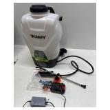 VAXMAY Backpack Sprayer 4.2 Gallon Battery Powered, 100 PSI Electric Garden Sprayer Works with Makita 18V Battery, Weed Lawn Yard Sprayer with 42" Telescopic Wand, 5 Nozzles, 2.5Ah Battery & Charger