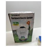 VAXMAY Backpack Sprayer 4.2 Gallon Battery Powered, 100 PSI Electric Garden Sprayer Works with Makita 18V Battery, Weed Lawn Yard Sprayer with 42" Telescopic Wand, 5 Nozzles, 2.5Ah Battery & Charger