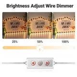 20IN Wedding Bottle Service Sign, Personalized Wedding Entrance Props Led Marquee Sign for Reception, Custom Light up Marquee Sign with Stickers for Bridal Engagement Anniversary Nightclub Gift