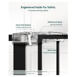 Babelio Extra Wide Baby/Dog Gate PressGuard P7, 29-55" Auto Close for The House and Doorway, Safety Pressure Mounted Pet Door, NO Need Tools and Drilling, Black