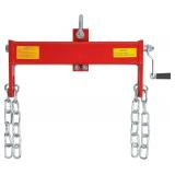 4000 LBS Engine Hoist Load Leveler Shop Crane Cherry Picker with 2 Chains, Steel Chain Hoist for up to 2 Ton