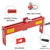 4000 LBS Engine Hoist Load Leveler Shop Crane Cherry Picker with 2 Chains, Steel Chain Hoist for up to 2 Ton