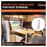 Adjustable Folding Table Leg - Heavy Duty Aluminum Alloy Dinette RV Leg,Camping, Boat, Yacht, Outdoor (22-36.6 Inch Height, 560-930mm) - Portable Lightweight Table Support, Easy to Assemble