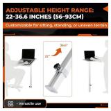 Adjustable Folding Table Leg - Heavy Duty Aluminum Alloy Dinette RV Leg,Camping, Boat, Yacht, Outdoor (22-36.6 Inch Height, 560-930mm) - Portable Lightweight Table Support, Easy to Assemble