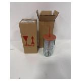 2 PACK! Starbucks 2024 Terracotta Brown Recycled Triangle Glass Cold Cup Limited Edition