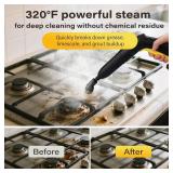 $190 Multi-Purpose Steam Cleaner for Grout, Tile, Car Detailing & Home Appliances - 23 Attachments for Grime, Grease, Bacteria Removal - with 16.4ft Long Cord