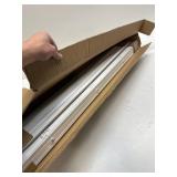 Lotus & Windoware Cordless, 2 Inch Faux Wood Blind, 34.5" Wide x 60" Long, Window Blinds, Blinds & Shades, Blinds for Indoor Windows, Embossed, Bright White