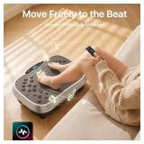 Also GO Vibration Plate Exercise Machine for Lymphatic Drainage, 10 Preset Modes & 200-Level Vibrating Platform for Whole Body Fitness, Bluetooth Audio, Home Gym Shake Plate with Resistance Bands
