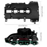 $137 BHB Engine Intake Manifold and Valve Cover Kit Compatible with Chevy Cruze Sonic Trax Volt Buick Encore 1.4L 2011-2021 Replacement For 615-380 55573746 25198498 25200449 55577314