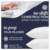 Beckham Hotel Collection Bed Pillows Standard/Queen Size Set of 2 - Original Soft Down Alternative Pillow for Sleeping - Soft Support for Back, Stomach or Side Sleepers