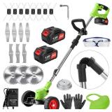 Weed Wacker Cordless,24v Electric Weed Eater Battery Powered
