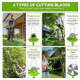 Weed Wacker Cordless,24v Electric Weed Eater Battery Powered