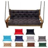 Swing Cushion Replacement Outdoor Porch Waterproof Bench Cushion 2-3 Seater Washable Bench Replacement Cushions for Outdoor Patio Porch Swing Cushions