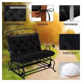 Swing Cushion Replacement Outdoor Porch Waterproof Bench Cushion 2-3 Seater Washable Bench Replacement Cushions for Outdoor Patio Porch Swing Cushions
