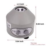 Desktop Electric Lab Laboratory Centrifuge Machine Lab Medical Practice w/Timer and Speed Control - Low Speed,4000 RPM, Capacity 20 ML x 6-110v by CALU LUKY