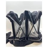 Foldable Baby Playpen with Mat - 50"X50" Play Yard for Babies and Toddlers - Indoor & Outdoor Portable Playpen with Storage Bag & 30 Ocean Ball - Baby Fence with Visible Mesh & Zipper Door,Black
