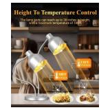 LEEVOT Heat Lamp for Food, Double Bulb Food Heat Lamp, 500W Portable Electric Heating Lamps, Catering Food Warming Lamp for Restaurant Cafeteria Buffet Party, 120V 60Hz