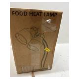 LEEVOT Heat Lamp for Food, Double Bulb Food Heat Lamp, 500W Portable Electric Heating Lamps, Catering Food Warming Lamp for Restaurant Cafeteria Buffet Party, 120V 60Hz