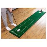 PuttOUT Medium Putting Mat - Perfect Your Golf Putting (7.9ft x 1.6ft)(Green)