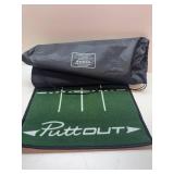 PuttOUT Medium Putting Mat - Perfect Your Golf Putting (7.9ft x 1.6ft)(Green)