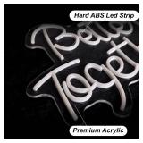 Better Together Neon Sign for Party Backdrop Wall Decor Better Together LED Light Up Letters for Party Decorations Neon Lights Teen Bedroom Reunion Decoration Gifts Photo Prop USB (cool white)