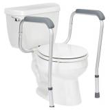 Medline Toilet Handle Safety Rail, Grab Bar for Bathroom, 26" to 31" Adjustable Height, 250-lb. Capacity