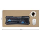 Modern Elegant Dark Beige Large Mouse Pads, Extended Desk Pad Non-Slip Gaming Writing Mat Desktop Protector for Home Office Accessories, 47"x24"