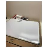 VIZ-PRO Dry Erase Board/Whiteboard, 36 X 24 Inches, Wall Mounted Board for School Office and Home