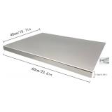 Stainless Steel Cutting Boards for Kitchen,Baking Board,Pastry Board,kneading Panel - Suitable for Cutting Vegetables, Fruits, Meat,bread - Easy To Clean and Store