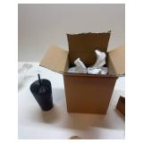 $140 4 pack Starbucks Shiny Black Pleated Cup Winter 2024 16oz Cold Cup