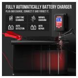 1.75-Amp Car Battery Charger, 6V and 12V Smart Fully Automatic Battery Charger Maintainer, Trickle Charger, Battery Desulfator for Car, Lawn Mower, Motorcycle, Boat, Marine Lead Acid Batteries