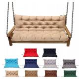 Swing Cushion Replacement Outdoor Porch Waterproof Bench Cushion 2-3 Seater Washable Bench Replacement Cushions for Outdoor Patio Porch Swing Cushions