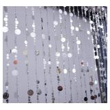 Silver Bubble Beaded Curtain 3