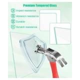 Upgrade 240350649 Glass Shelf Compatible with Frigidaire Crosley Refrigerator, Fridge Glass Bottom Shelf Crisper Replacement 17"x15" Replace 241711236 240443328 240350602 240350633