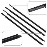 ItranMc Weatherstrip Window Molding Trim Seal For 2009-2021 Dodge Ram 1500 2500 3500 4500 5500 Truck Crew Cab,Black Outer Door Window Trim Seal Belt,Replace#55112376AH 55112377AH 55372138AH 55372139AH
