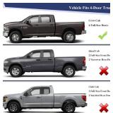 ItranMc Weatherstrip Window Molding Trim Seal For 2009-2021 Dodge Ram 1500 2500 3500 4500 5500 Truck Crew Cab,Black Outer Door Window Trim Seal Belt,Replace#55112376AH 55112377AH 55372138AH 55372139AH