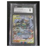 2019 Pokemon Japanese Tag Team GX Marshadow & Machamp GX #067/173 CGC 8