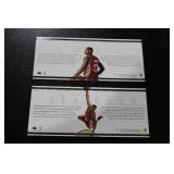 2003 Upper Deck LeBron James Box Topper #LJ1 & LJ2