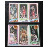 1980-81 Topps Julius Erving & Kareem Abdul-Jabbar Lot *Sharp Corners*