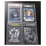 Football Quarterback Graded Card Lot | 4 Cards