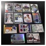 Autograph & Relic Baseball Card Lot | 13 Cards
