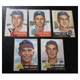 1953 Topps Baseball Card Lot | 5 Cards *Mid Grade or Better*