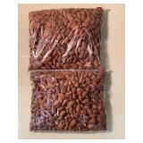 Lightly Salted Almonds 2 Lb Bags (Lot of 2)